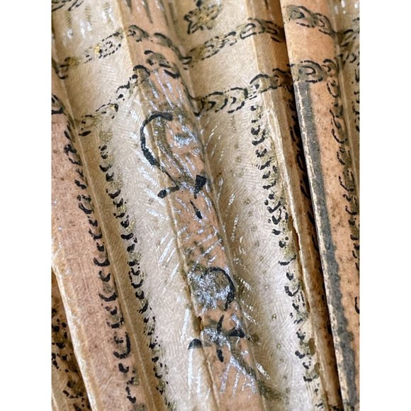 Antique 1880s Japan Rice Paper Hand Fan Bissel Vacuum Advertisement Hand Painted - Picture 16 of 16